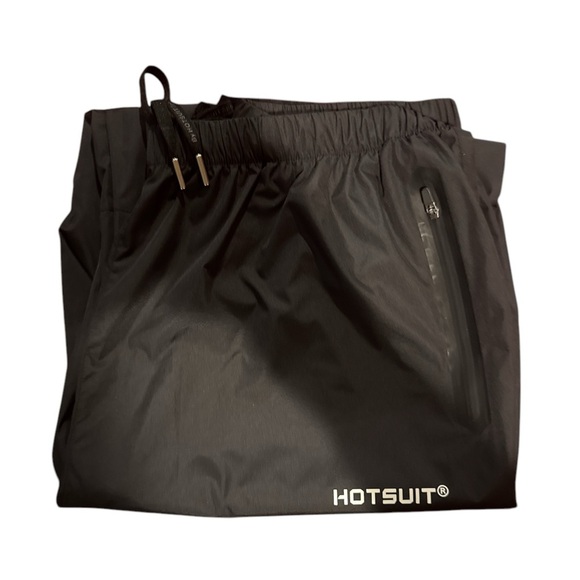 HOTSUIT Sauna Suit Pants – Black – Sweat-Enhancing Workout Gear XXL - Picture 3 of 12